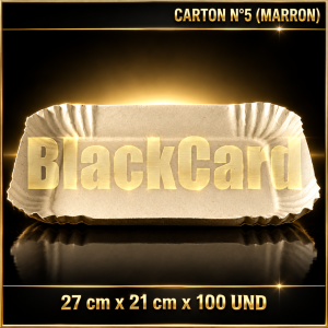 BANDEJA CARTON N°5 (MARRON)(27 x 21 cm)