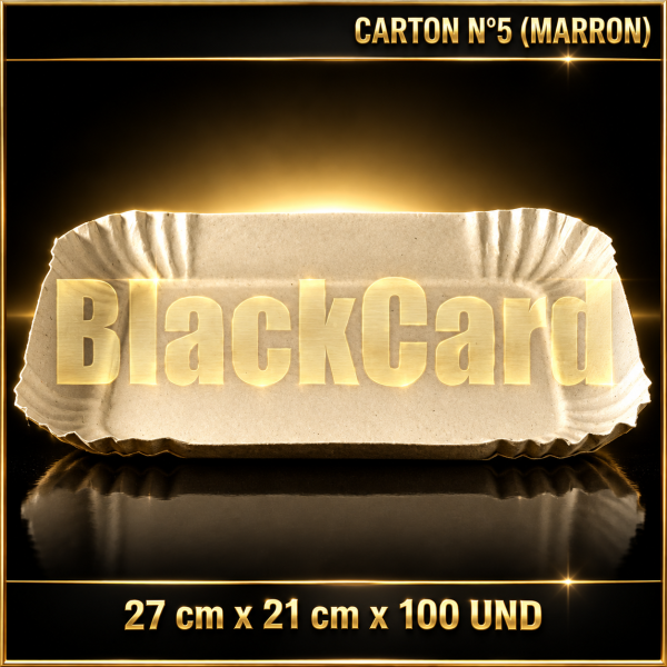 BANDEJA CARTON N°5 (MARRON)(27 x 21 cm)