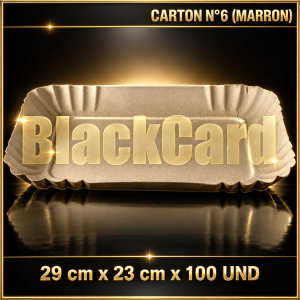 BANDEJA CARTON N°6 (MARRON)(29 x 23 cm)