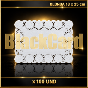 BLONDA BORD. 18 x 25 cm x 100 (RECTANGULAR)