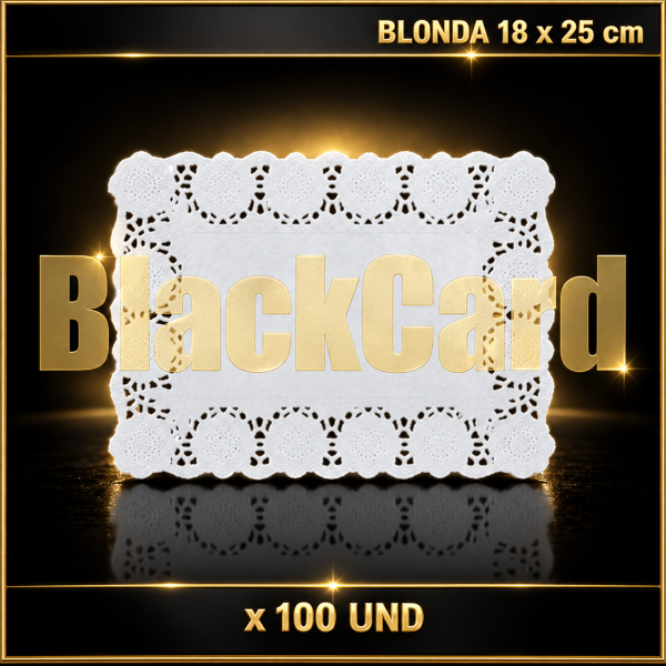 BLONDA BORD. 18 x 25 cm x 100 (RECTANGULAR)