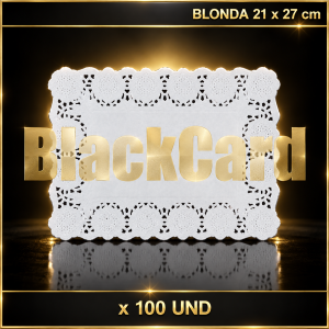 BLONDA BORD. 21 x 27 cm x 100 (RECTANGULAR)