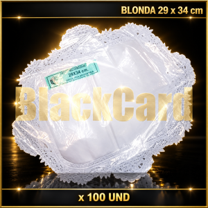 BLONDA BORD. 29 x 34 cm x 100 (OVALADA)