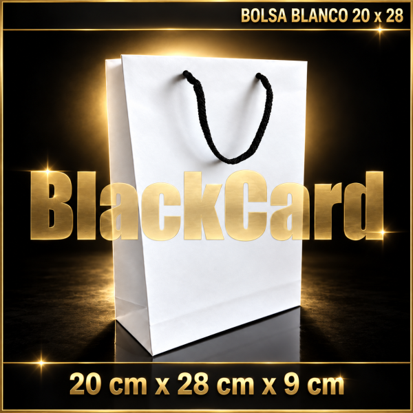 BOLSA CARTON BLANCO (20 x 28cm)
