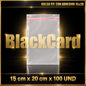 BOLSA P.P CON ADHESIVO 15 x 20 x 100 Und
