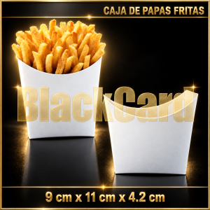 CAJA DE PAPAS FRITAS BLANCA (9 x 11 x 4,2)