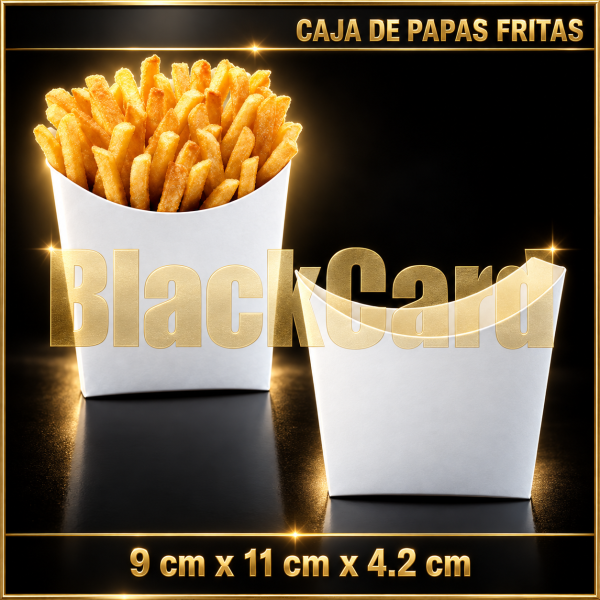 CAJA DE PAPAS FRITAS BLANCA (9 x 11 x 4,2)