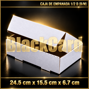 CAJAS DE EMPANADA 1/2 D (B/M) 24,5x15,5x6,7)