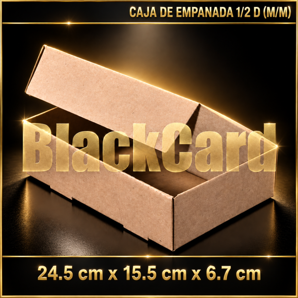 CAJAS DE EMPANADA 1/2 D (M/M) (24,5x15,5x6,7)