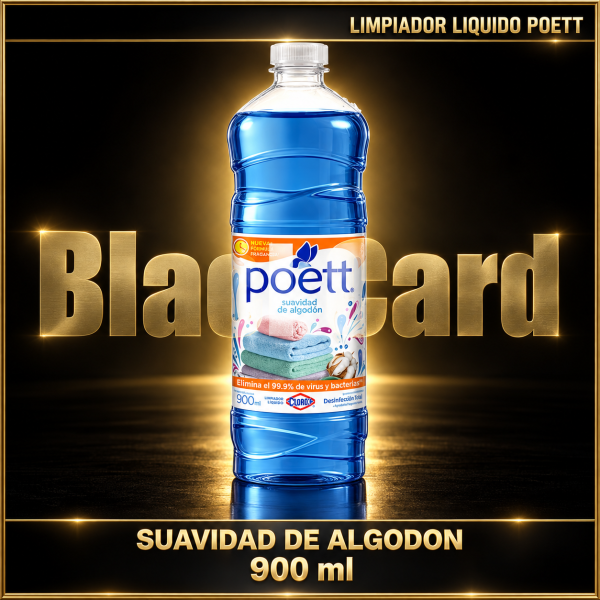 LIMPIADOR LIQUIDO SUAVIDAD DE ALGODON x 900ml POETT