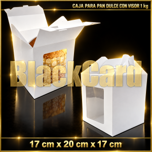 PAN DULCE CON VISOR BLANCA DE 1 KG