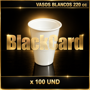 VASOS PLASTICO 220cc x 100