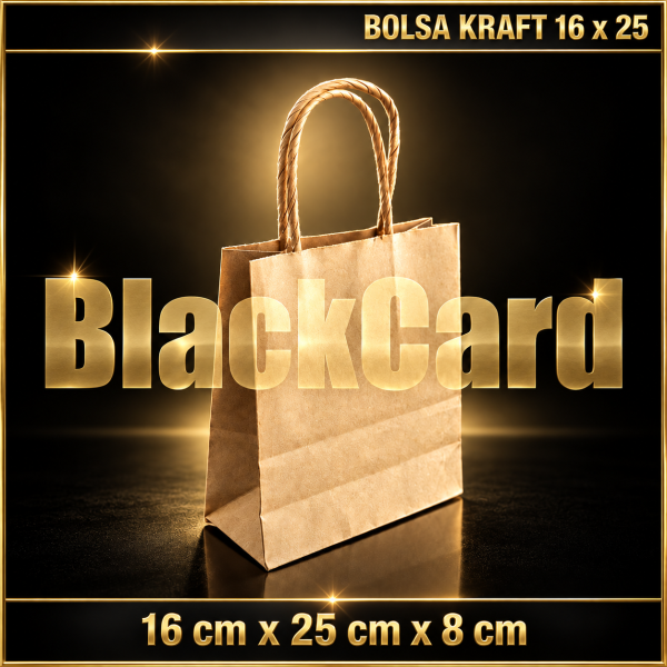 BOLSA CARTON KRAFT (16 x 25 x 8 cm)