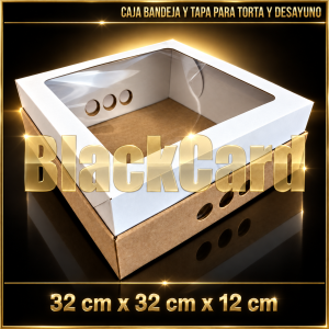 CAJA PARA TORTA Y DESAYUNO (32x32x12)