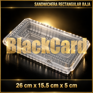 SANDWICHERA RECTANGULAR BAJA PET