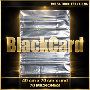 BOLSA CRISTAL RECICLADO 40x70 TUBO 70 MIC (LEÑA/ARENA)