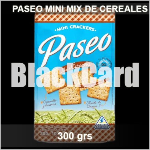 GALLETITAS PASEO MINI MIX DE CEREALES x 300 Grs