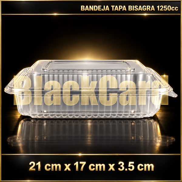 BANDEJA TAPA BISAGRA PP 1250cc