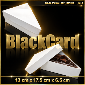 CAJA PARA PORCION DE TORTA BLANCA (13 A x 17,5 L x 6,5 ALT)
