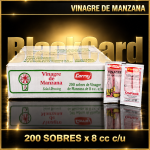 VINAGRE DE MANZANA 8CC P/200 UNIDADES