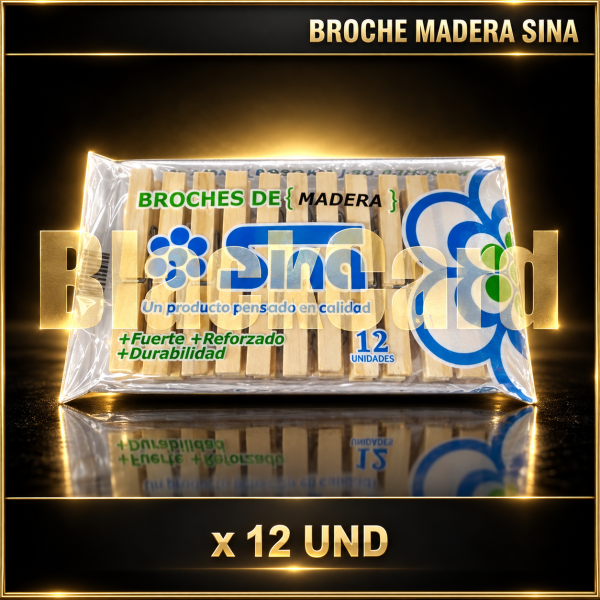 BROCHE MADERA X 12U SINA