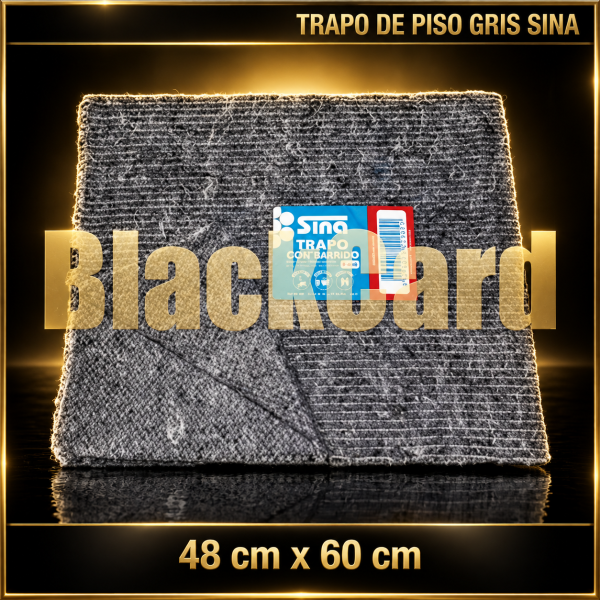 TRAPO DE PISO COSTURADO GRIS SINA