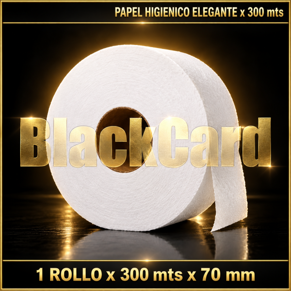 PAPEL HIGIENICO x 300 mts CONO 70 mm ELEGANTE