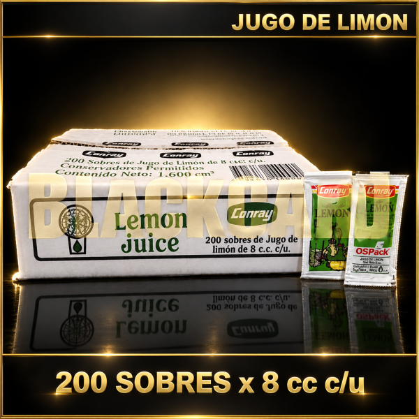 JUGO DE LIMON 8cc P/200 UNIDADES