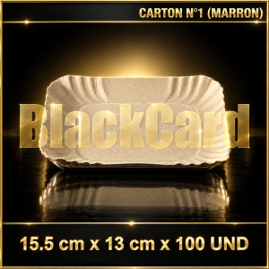 BANDEJA CARTON N°1 (MARRON)(15,5 x 13 cm)