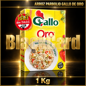 ARROZ PARBOIL "GALLO ORO" CAJA x 1 Kg