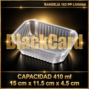 BANDEJA PLASTICO 102 PP LIVIANA