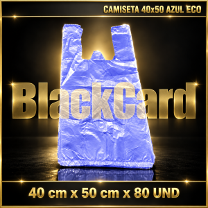 BOLSA CAMISETA A/D 40x50 AZUL ECONOMICA
