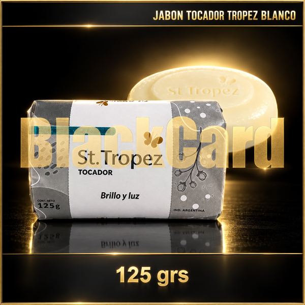 JABON TOCADOR TROPEZ BLANCO X 125 GRS