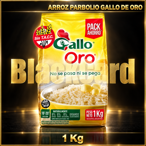 ARROZ PARBOIL "GALLO ORO" BOLSA x 1 Kg
