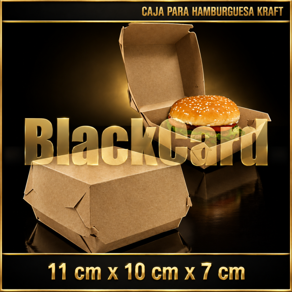 CAJA HAMBURGUESA KRAFT (11 x 10 x 7)