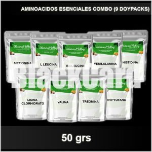 Aminoacidos esenciales combo (9 doypacks) - 50 gr