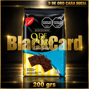 GALLETITAS 9 DE ORO CARA SUCIA x 200 Grs