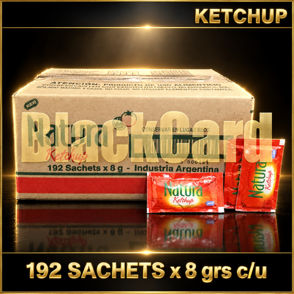 KETCHUP "NATURA" 8gr P/192 UNIDADES