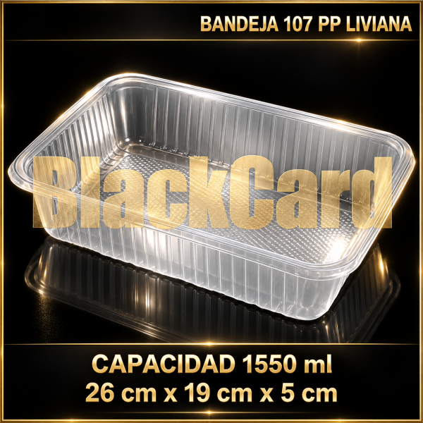 BANDEJA PLASTICO 107 PP LIVIANA