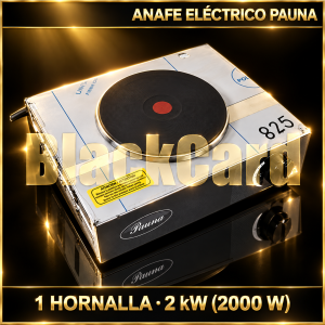 ANAFE ELECTRICO PAUNA 1 HORNALLA 2 KW