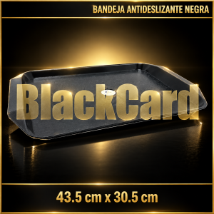 BANDEJA ANTIDESLIZANTE NEGRA 43.5X30.5CM