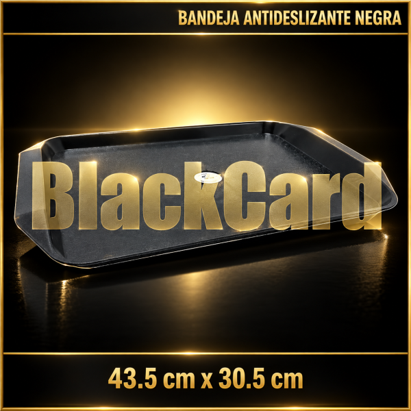 BANDEJA ANTIDESLIZANTE NEGRA 43.5X30.5CM