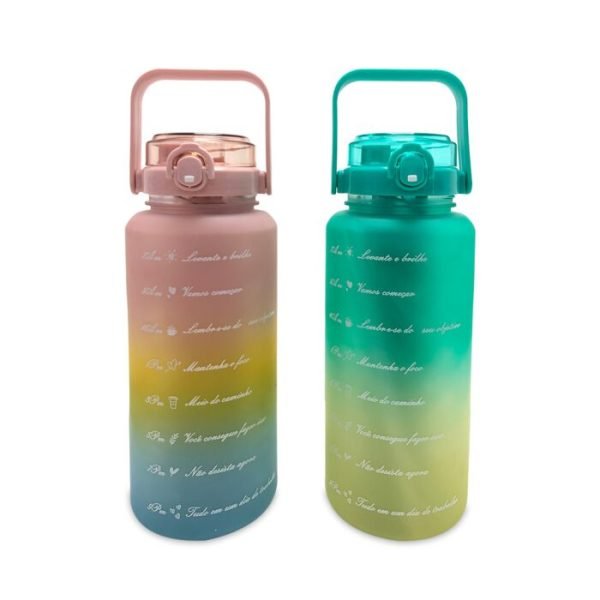BOTELLA MOTIVACIONAL 3 EN 1 2L 1L 350ML - Imagen 2