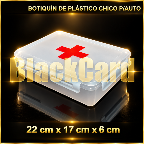 BOTIQUÍN DE PLÁSTICO CHICO P/AUTO 22X17X6CM