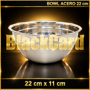 BOWL ACERO INOXIDABLE 22 CM