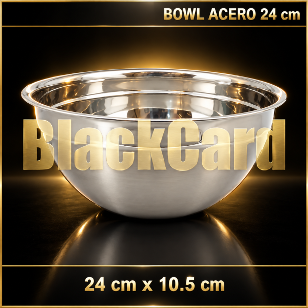 BOWL ACERO INOXIDABLE 24 CM