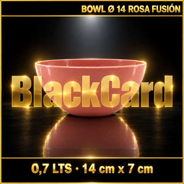 BOWL Ø 14 CAPACIDAD 0.7 LTS. ROSA FUSION