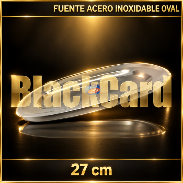 FUENTE OVAL 27 CM ACERO INOXIDABLE