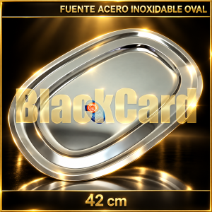 FUENTE OVAL 42 CM ACERO INOXIDABLE