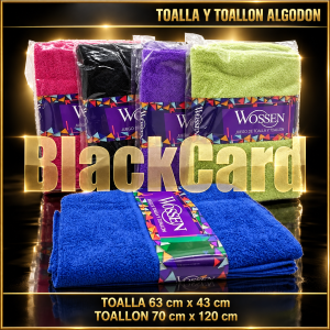 JUEGO TOALLA Y TOALLON ALGODON WOSSEN
